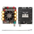 ZK-6002 pure post-stage power amplifier board 1200W speaker + app 2.0 stereo power amplifier board DC 18-50V power amplifier TPA3255. 