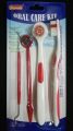 Oral Care Kit Toothbrush - Blue and White. 