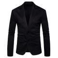 Men Slim Fit Formal Two Button Suit Coat Jacket Tops. 