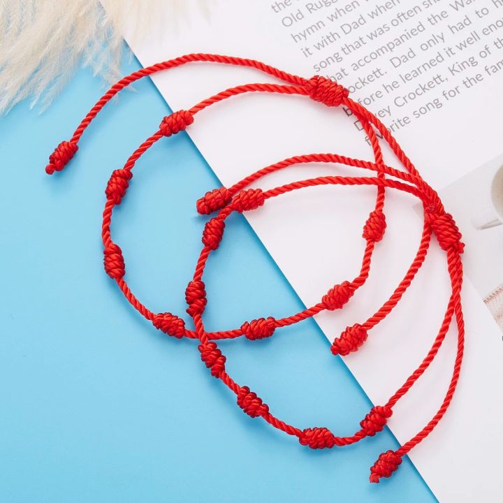 Handmade%207%20Knots%20Red%20String%20Bracelet%20Protection%20Good%20Luck%20Amulet%20for%20Success%20Prosperity%20Friendship%20Rope%20Wristband%20Jewelry%20Gift%20-%20Image%203