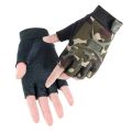 1Pair Hiking Cycling Riding Half Finger Outdoor Tactical Fingerless Gloves Hunting Climbing Gym Gloves For Kids.