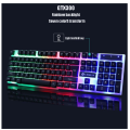 GTX300 Colorful LED Backlight Ergonomic Gaming Keyboard and Mouse for PC Laptop. 