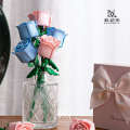 Compatible with Lego rose bouquets eternal flowers small particle building blocks toys Valentine's Day gift for girlfriend.