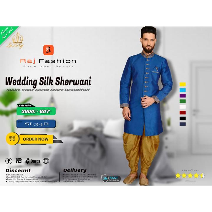 Indispensable -Raj Fashion sherwani,indian wedding dress,wedding dress for men,mens wedding sherwani, sherwani for men- Innovative