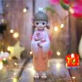 Japanese Kimono Geisha Doll Resin Statue Birthday Desk Asian Kabuki Figurine. 