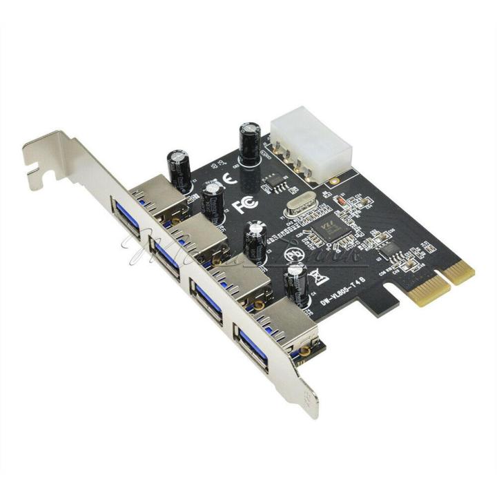 4-Port-USB-3-0-PCI-Express-Card-PC-Karte-Computer-Controller-Hub-PCIe-Adapter thumbnail 1 4-Port-USB-3-0-PCI-Express-Card-PC-Karte-Computer-Controller-Hub-PCIe-Adapter thumbnail 2 4-Port-USB-3-0-PCI-Express-Card-PC-Karte-Computer-Controller-Hub-PCIe-Ad