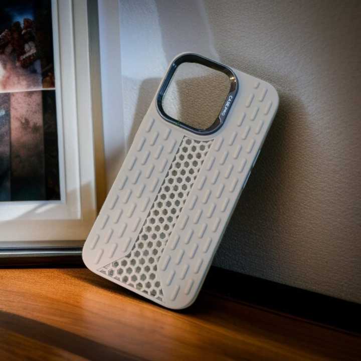 For Apple iPhone 16 Pro Luxury Soft Silicon Hollow Cooling Casing Cover-E_Store