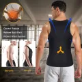 Sauna Waist Trainer Vest for Men Weight Loss Sweat Vest Double Tummy Control Trimmer Belts Neoprene Workout Upper Body Shaper. 