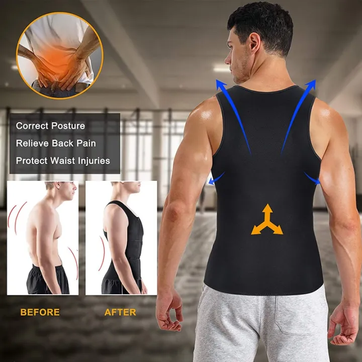 Sauna%20Waist%20Trainer%20Vest%20for%20Men%20Weight%20Loss%20Sweat%20Vest%20Double%20Tummy%20Control%20Trimmer%20Belts%20Neoprene%20Workout%20Upper%20Body%20Shaper%20-%20Image%208