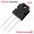 A Class 2SD718 2SD 718 KTD718 D718 NPN 120V 8A Transistor TO-3P Audio Power Amplifier Power Transistor Silicon Epitaxial Planar Transistor Electrical Circuitry & Parts. 