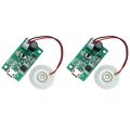 1 Set Ceramic Discs Mist Maker Fogger Machine 1.5-3W Micro USB 5V Mini Humidifier DIY Kits Mist Maker And Air Purifier Driver Circuit Fogger Atomization Film Atomizer With Timing Switches. 