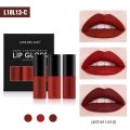Mini 12-Color Lip Gloss - Smooth Glaze Finish, Matte Texture, Long-Lasting, Non-Sticky, Easy-to-Apply Liquid Lip Color with Cup Packaging.