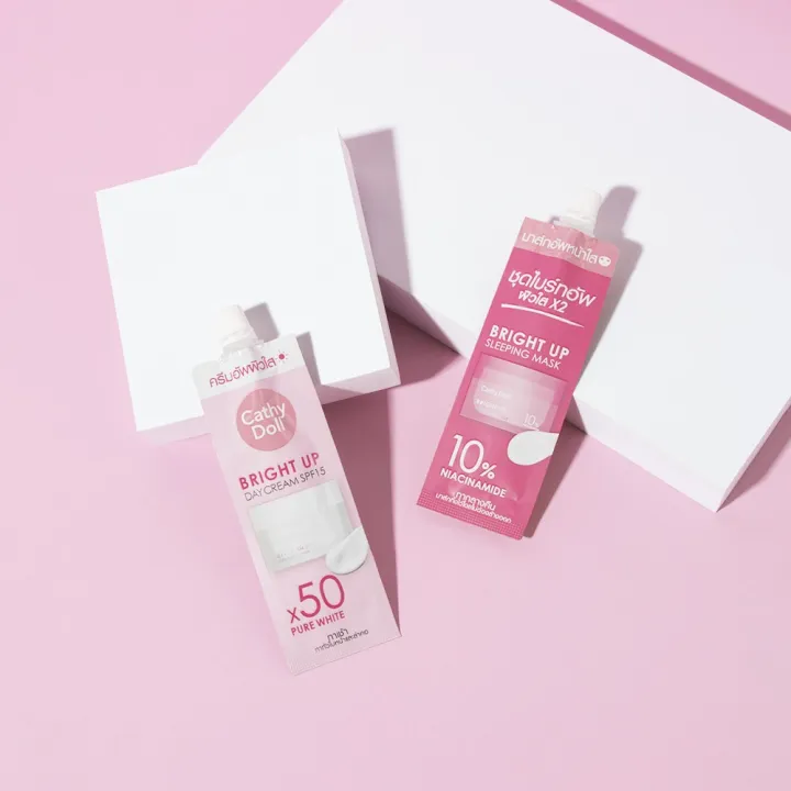Bright%20Up%20Day%20Cream%20SPF15%20And%20Bright%20Up%20Sleeping%20Mask%205ml+7g%20Cathy%20Doll%20-%20Image%205