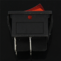 4 Pin DPST ON/OFFSnap-4 x Rocker Switch-Black & Red. 