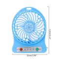 1 pcs Portable Mini USB Fan Small Desk Pocket Handheld Air Rechargeable 18650 Battery Cooler 3-Gear Fan for Home office Muticolor - মিনি ফ্যান.