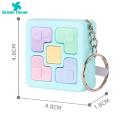 (New) green home game Conole keychain muic pocket game Conole key ring enory toy.