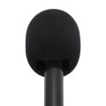 Microphone Handle Mount Black Perfect Fit Handheld Wireless Mic Stand Lightweight ABS Structure 2Pcs with Windshields Foams for Hosting Events. 
