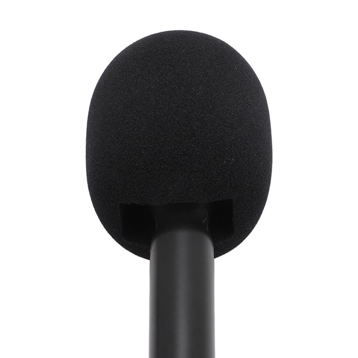 Microphone%20Handle%20Mount%20Black%20Perfect%20Fit%20Handheld%20Wireless%20Mic%20Stand%20Lightweight%20ABS%20Structure%202Pcs%20with%20Windshields%20Foams%20for%20Hosting%20Events%20-%20Image%204