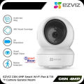 EZVIZ Indoor Hi Security 2K 1y warranty Smart color night 33fit,360 Degree,two way privacy protection,Motion Detection,Human shape & Loud Noise Detection,Sleep & Patrol mode Up to 512Gb Type-C 3mega pixel 2K WIFI Smart Camera. 