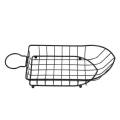 YES LADY Metal Wire Basket Black Display Basket Chips Barrel Fast Food Holder Potato for Kitchen Restaurant French Fries Basket Tableware Snack Container Food Bucket. 