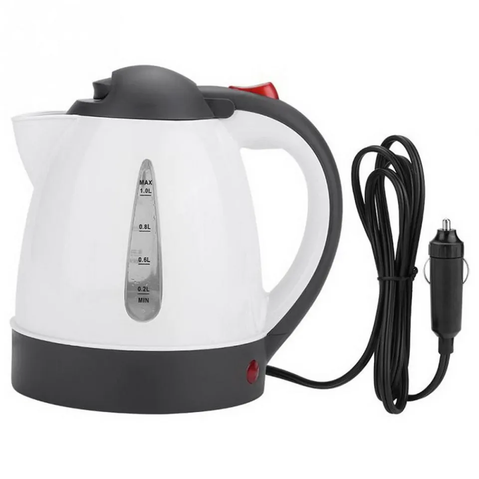 1000ML Car Kettle Portable Water Heater Travel Auto 12V/24V for