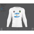 Argentina Football Team Lovers Long Sleeve Tshirt With Argentina Football Logo & Flag - Argentina Jersey 2022 - Jersey.