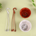 1Pc Hanging Octagonal Flowerpot Plastic Flower Succulent Orchid Hanging Pot BAWEI.