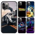 Back To The Future Black Soft Case For iPhone 15 11 12 13 Pro max XS Max 12 Mini 6S 7 8 Plus X XR Phone Cover. 