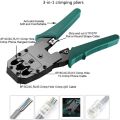 Network Cable Repair Tool Kit Set Rj45 Rj11 Cat6 Cable Tester Test Crimper Crimping Maintenance Tool Kit.