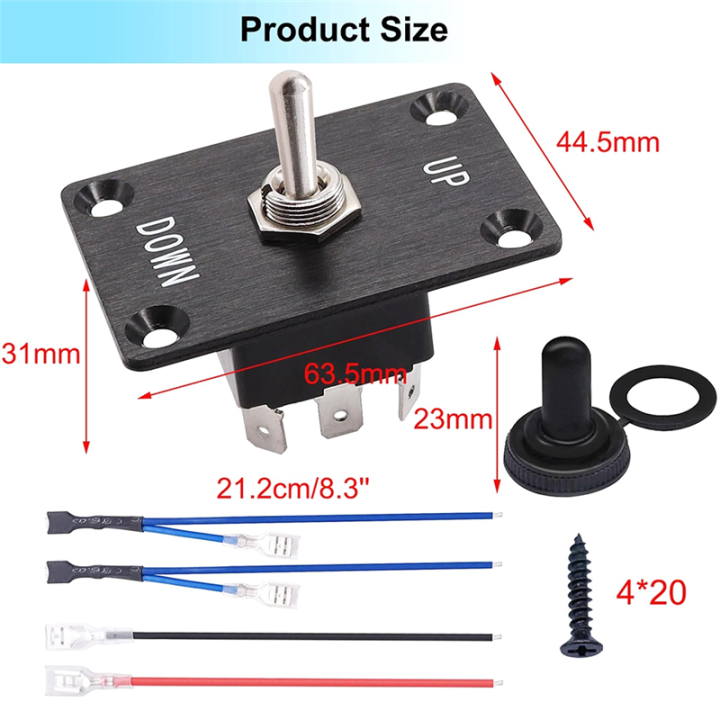 Momentary%206%20Pin%203%20Position%20(ON)-Off-(ON)UP/Down%20Polarity%20Reverse%20Switch%20Black%20Plastic,Metal%20-%20Image%206