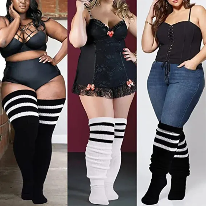 Plus%20Size%20Women%20Thigh%20High%20Winter%20Socks%20for%20Thick%20Thighs-Extra%20Long%20Over%20the%20Knee%20Stockings-Leg%20Warmer%20Boot%20Sock%20with%20Thigh%20Belt%20-%20Image%205