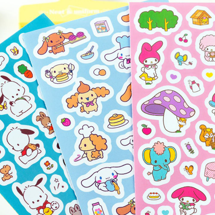 Sanrio%20Hello%20Kitty%20Stickers%20Cinnamoroll%20Kuromi%20My%20Melody%20Pachacco%20Kawaii%20Sticker%20GJCUTE%20-%20Image%205