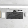Wire Keyboard Ultra-Thin Quiet Small Size 78 Keys Mini Multimedia Usb Keyboard For Laptop Pc. 