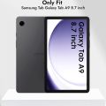 For Samsung Galaxy Tab A9 8.7" Inch Premium Leather Finish Flip Back Cover. 