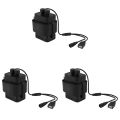 3X Waterproof DIY 6X 18650 Battery Case Box Cover with 12V DC and USB Power Supply for Bike LED Light Cell Phone Router. 