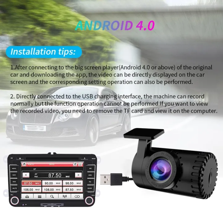 TOHAYIE%20Android%20USB%20Car%20DVR%20Dash%20Camera%20ADAS%201080P%20Full%20HD%20Video%20Recorder%20Night%20Vision%20Loop%20G-sensor%20170%C2%B0%20Wide%20Angle%20Dashcam%20(with%2032G%20TF%20Card)%20-%20Image%208