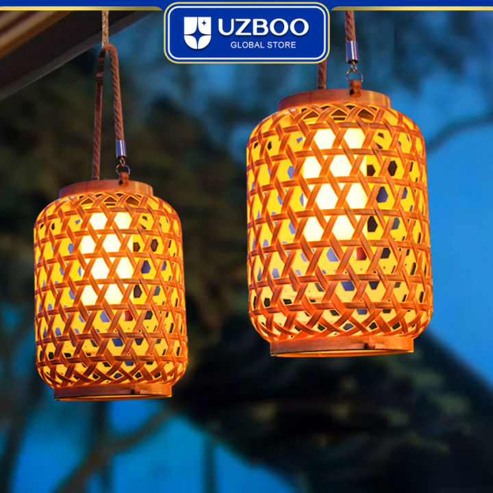 UZBOO%20Hang%20Lamp%20Warm%20Light%20Outdoor%20Solar%20Garden%20Lights%20Solar%20Charging%20Portable%20Lights%20IP55%20Waterproof%20Light%20Bamboo%20Weaving%20Rattan%20Lanterns%20Vintage%20Lamp%20for%20Courtyard%20Decoration%20-%20Image%205