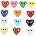 Electric Embroidery Embroidery Patch Applique Fashion Brand Logo Armband CDG Play Rei Kawakubo Eye Heart Shape. 