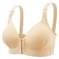 Front button sexy beautiful back no steel ring ladies bra thin plus size underwear comfortable gather women underwear bra BC Cup. 
