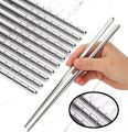 Stainless Steel Chopstick 2 Pcs (japanese/ chinese/ Korean).