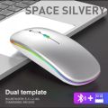 Rechargeable Wireless Rgb Waterproof Optical Mouse For Pc And Laptop Gamer Dual Model 2.4Ghz Mouse - Versatile And Waterproof Wireless Gaming Mouse. 