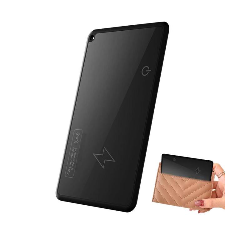Wireless Wallet Tracker Wireless Rechargeable Tracker Card Thin Dustproof Luggage Finder Multipurpose Tracking Card For Wallet