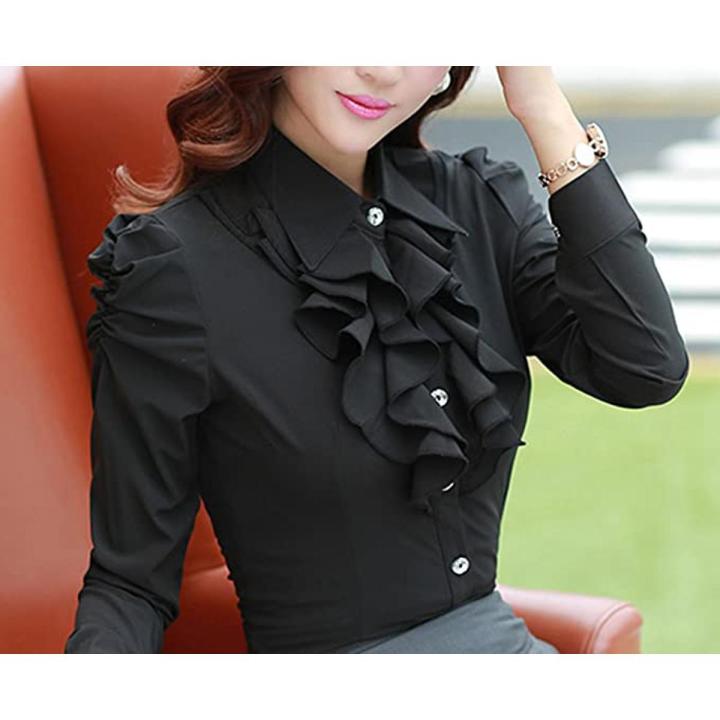 Ladies ruffle blouse online