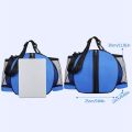 Basketball Bag Soccer Ball Shoulder Bags with Two Elastic Side Pockets Two-way Open Ball-Bag Sport Equipment Storage Bag. 