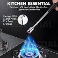 360° Kitchen Lighter USB Rechargeable Portable Electronic Lighter Safety Lock Eco-friendly For Candles Gas Stoves 265mm.
