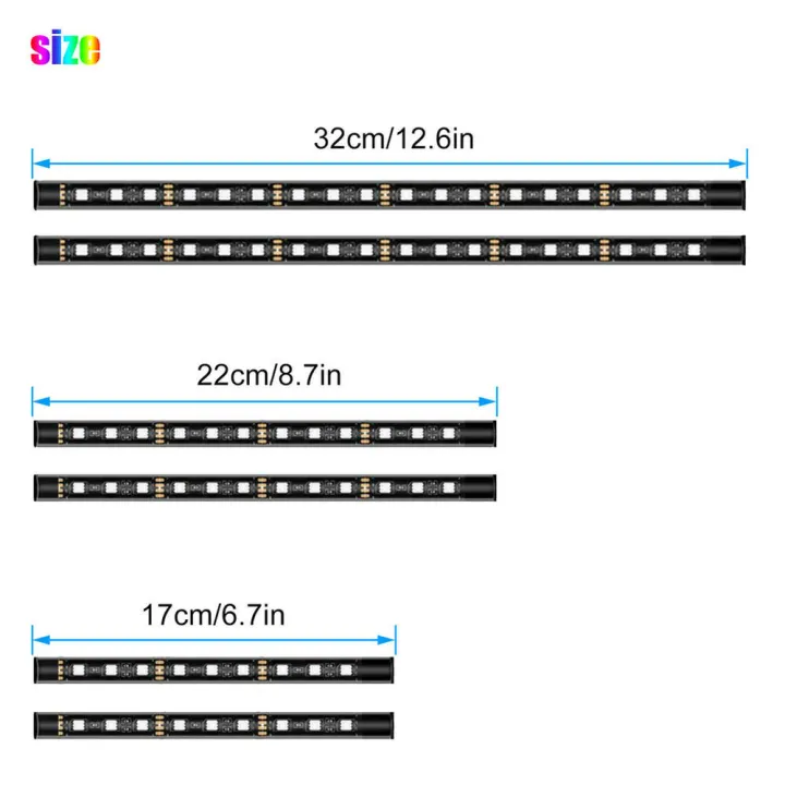 RGB%20color%20changing%20Motorcycle%20lights%20Long-lasting%20App%20control%2012%20pieces%20LED%20strip%20kit%20Neon%20effect%20Easy%20installation%20Under%20glow%20-%20Image%202