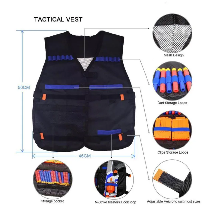 Kids%20Tactical%20Vest%20Kits%20For%20Nerf%20Guns%20N-Strike%20Elite%20SeriesKids%20Toy%20Bullet%20Dart%20Ammo%20Storage%20Vest%20Play%20Game%20Accessory%20-%20Image%208