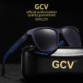 GCV Brand 2021 New Fashion Design Ultralight TR90 Square Frame Polarized Men Women Female Sunglasses Hawksbill Sports Tourism.