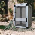 Reptiles Habitat Reptile Cage Reptile Tank with Door and Latch Breeding. 