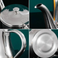 Stainless Steel Oil Strainer Pot Container Jug Storage with filter Cooking Oil Pot 550 ml, tea pot, oil container, tea container, filtering oil pot.. 